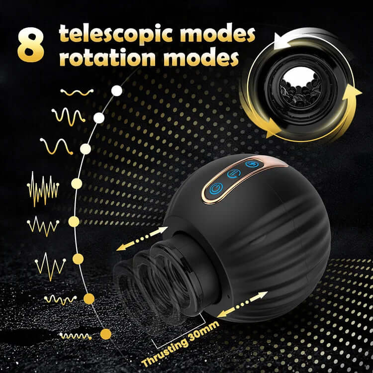 Telescopic Rotary Two End Voice Aircraft Cup Masturbation - ATF MEN ATF MEN Anxiety Toys For Men Sex Toys