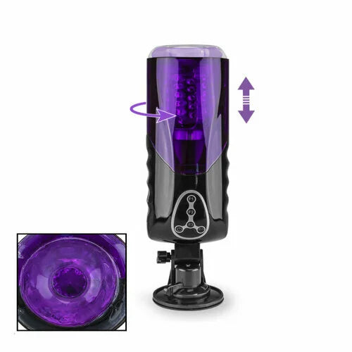 Rotating and Thrusting Suction Cup Masturbator - Anxiety Toys For Men Anxiety Toys For Men Anxiety Toys For Men Sex Toys