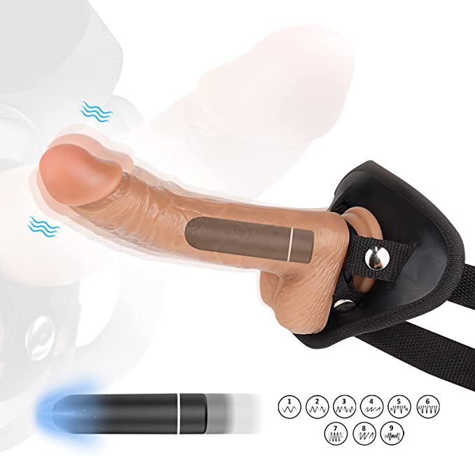 Realistic Strap On Dildo with Bullet Vibrator - Anxiety Toys For Men Anxiety Toys For Men Anxiety Toys For Men Sex Toys