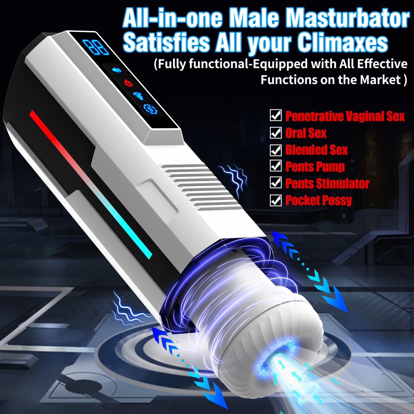 Automatic Telescopic Sucking Masturbation Cup - Anxiety Toys For Men Anxiety Toys For Men Anxiety Toys For Men