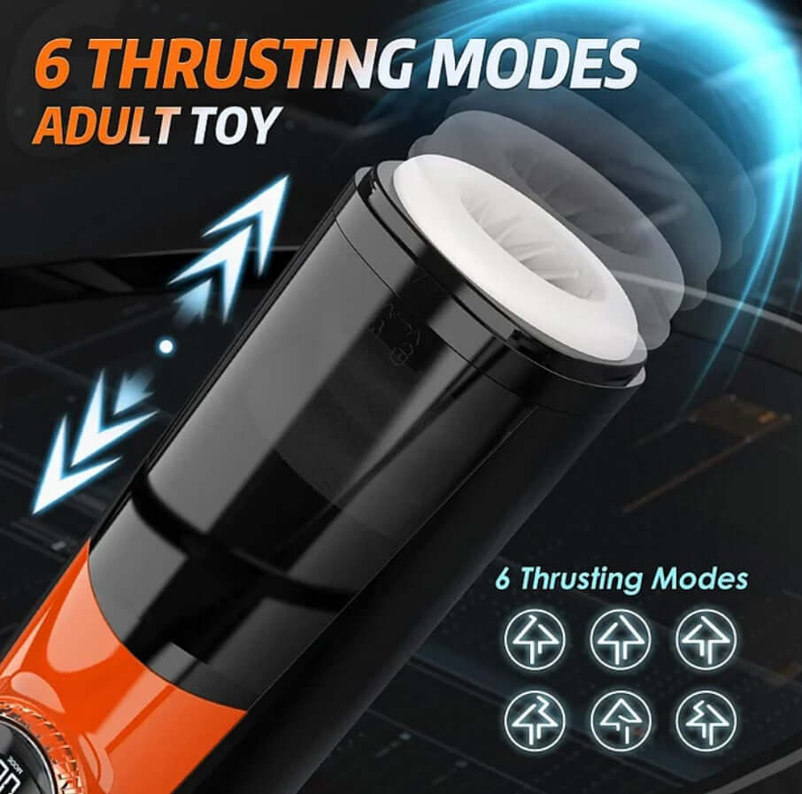 3 In 1 Thrusting Sucking Vibration Automatic Masturbator - ATF MEN ATF MEN Anxiety Toys For Men