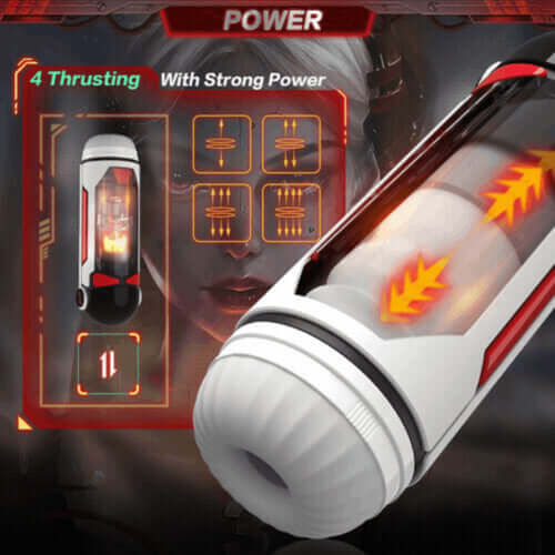 3 In 1 Thrusting Future Machina Masturbator Cup - ATF MEN ATF MEN Anxiety Toys For Men Sex Toys