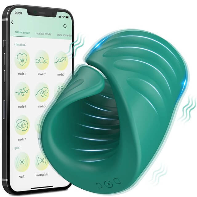Penis Vibrator with APP Control™ - Anxiety Toys For Men Anxiety Toys For Men Green Anxiety Toys For Men