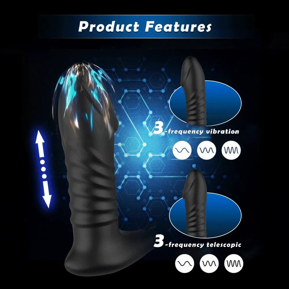 Thrusting Vibrating Glans Prostate Vibrator Silicone™ - Anxiety Toys For Men Anxiety Toys For Men Anxiety Toys For Men