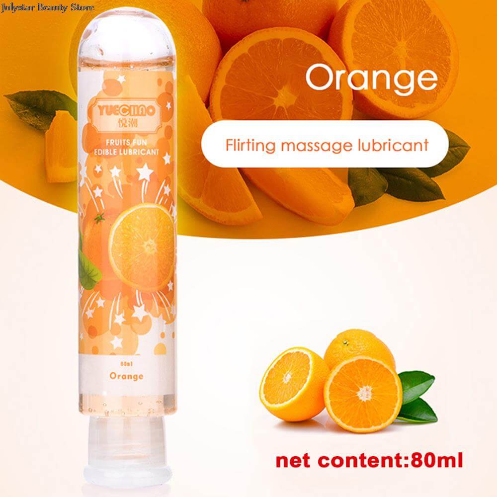 Tasty Water-based Lubricant 80ML™ - Anxiety Toys For Men Anxiety Toys For Men Orange PleasurEgg